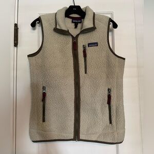 Patagonia - Retro Pile Beige Fleece Vest - Small